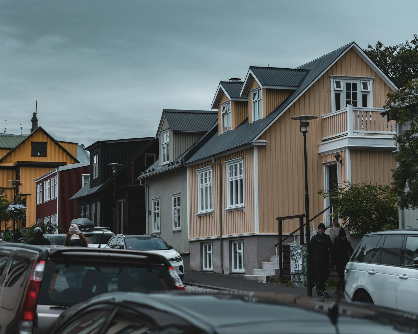 Row of Houses in Reykjavik