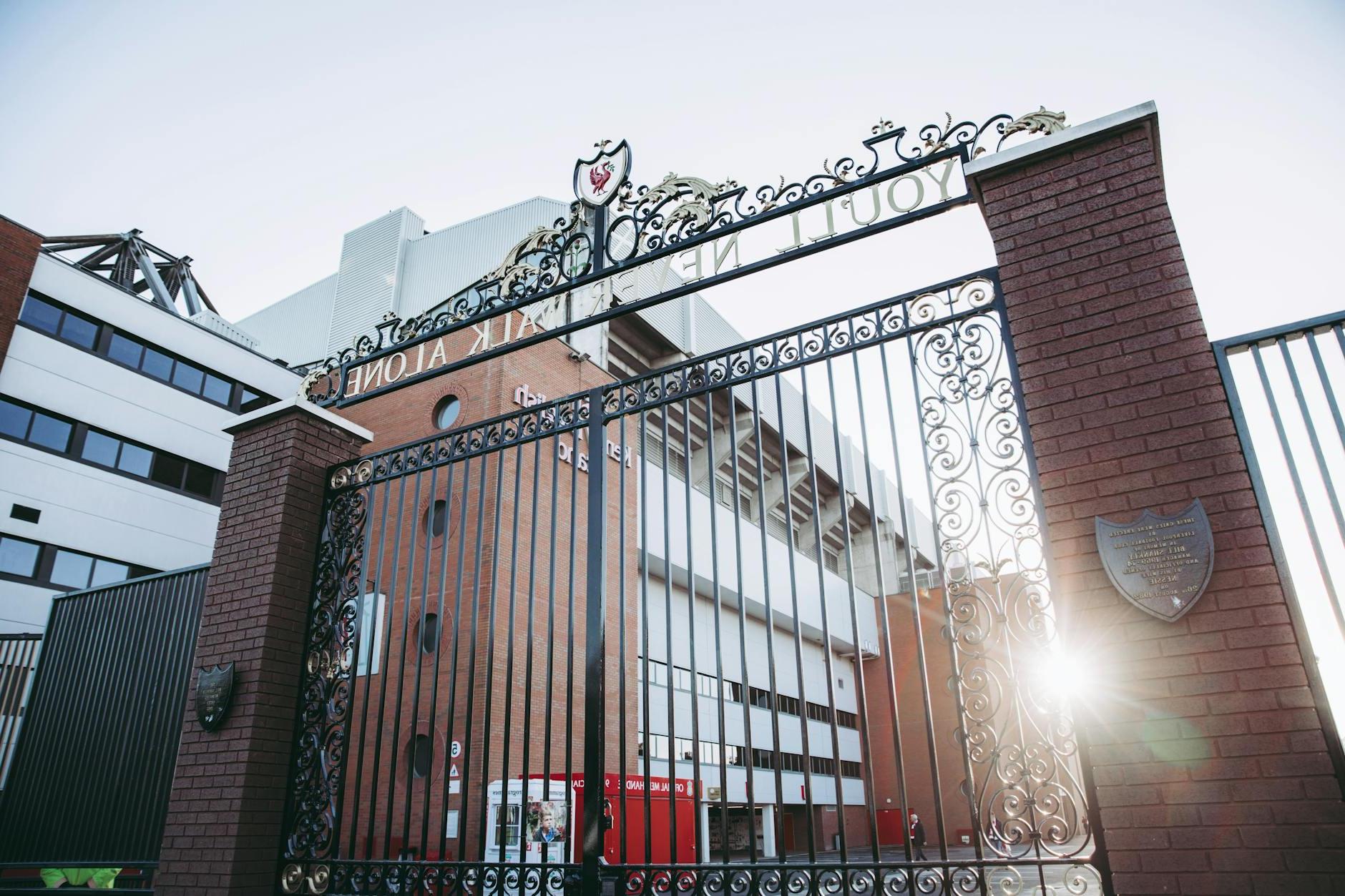 Gateway Entrance to Anfield Stadium in Liverpool