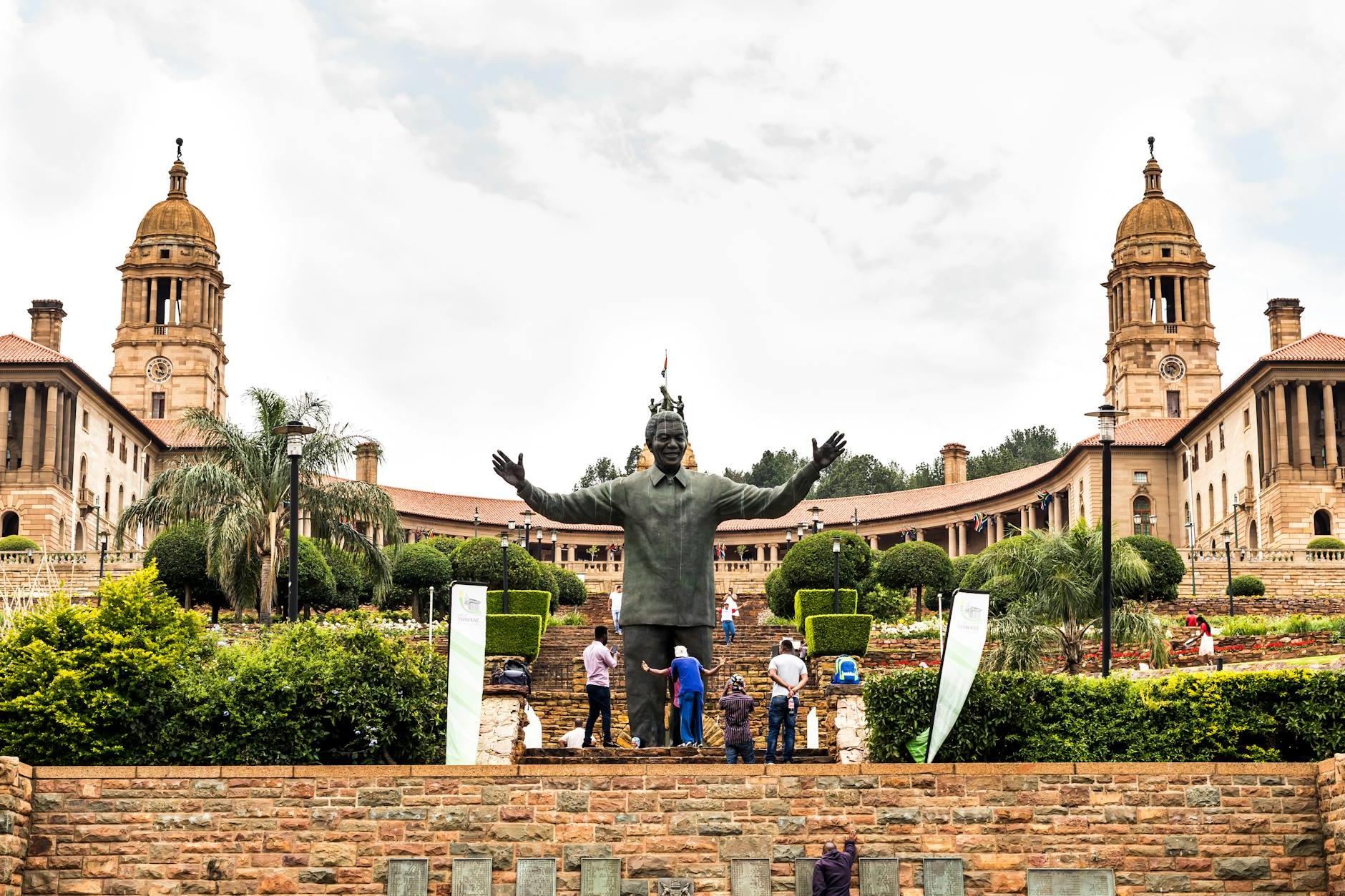 The Statue of Nelson Mandela on the Union Buildings Grounds, Pretoria, Gauteng, South Africa