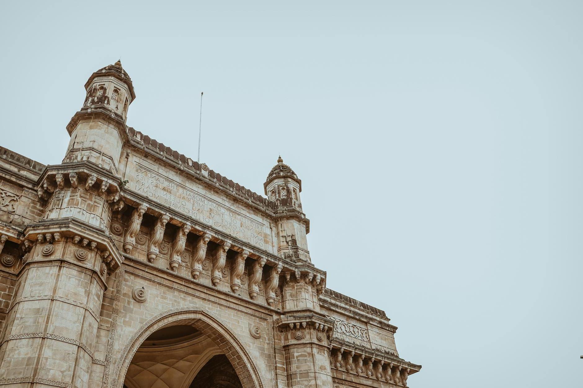 Low Angle Shot of the Gateway of India