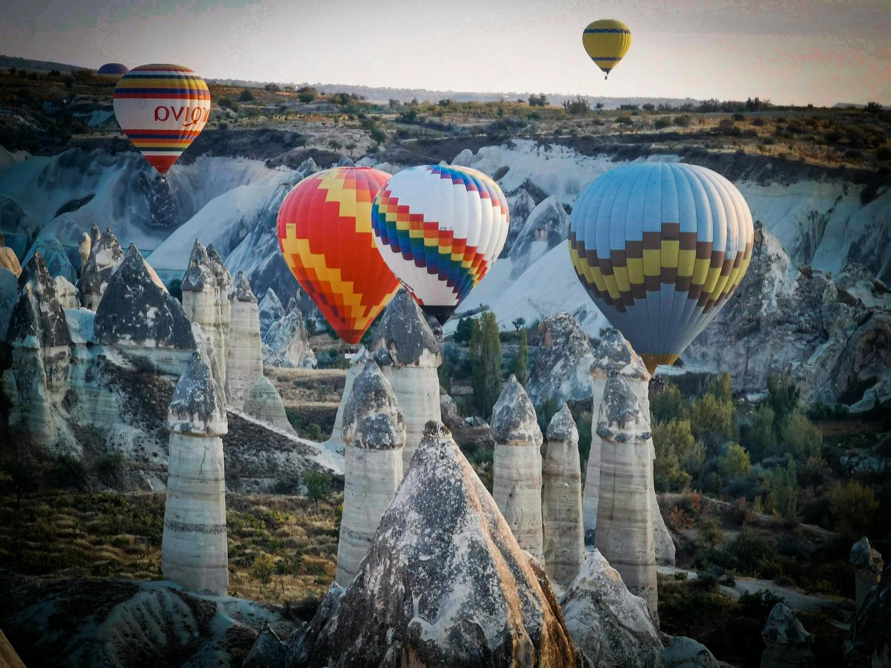 Hot Air Balloons over the Monks Valley