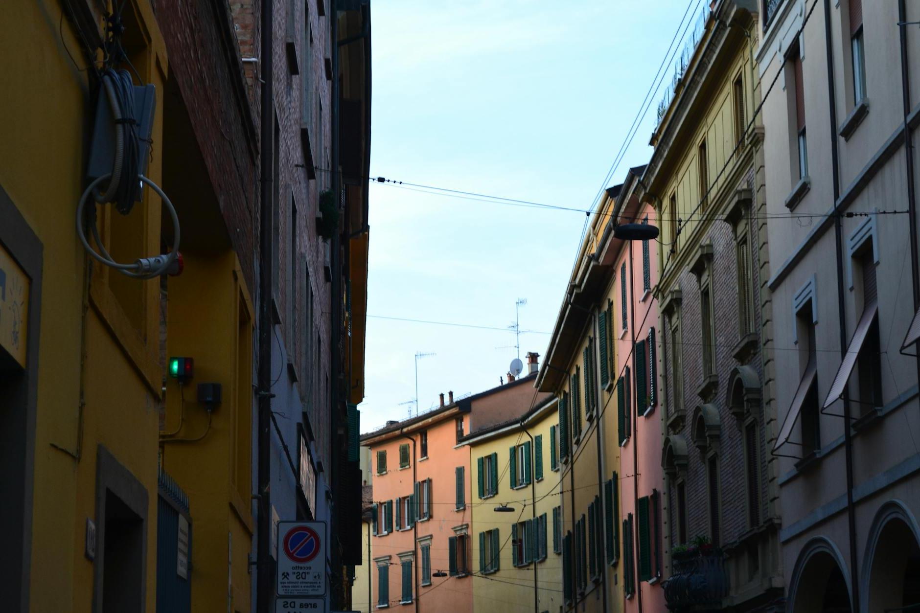 Buildings in a Town in Bologna