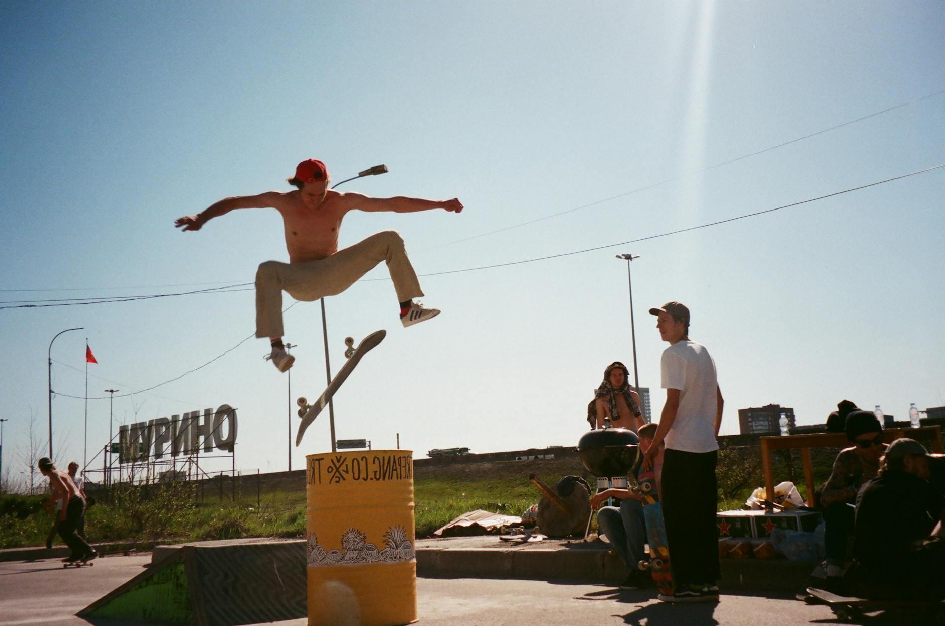 Person Skateboarding on Ramp