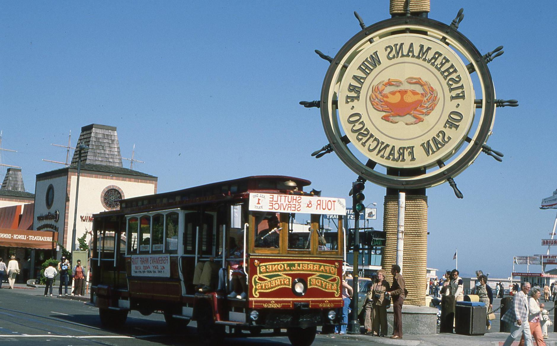 Vintage Photograph of Fishermans Wharf San Francisco