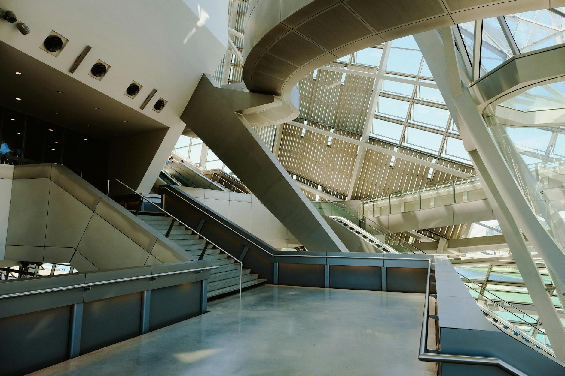 Interior of the The Musée des Confluences