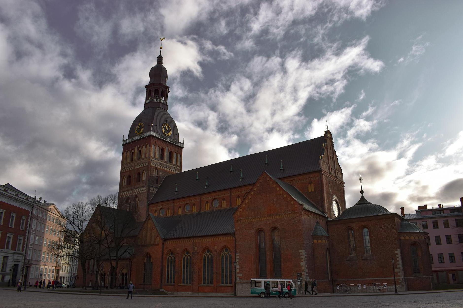 Low Angle Shot of the Cathedral Church of Saint Mary