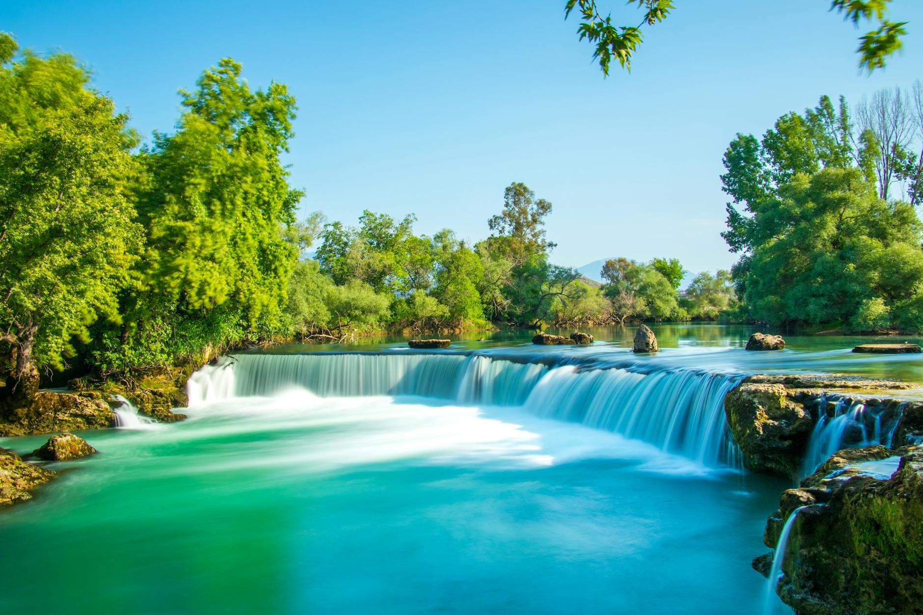Drone Shot of the Manavgat Waterfall