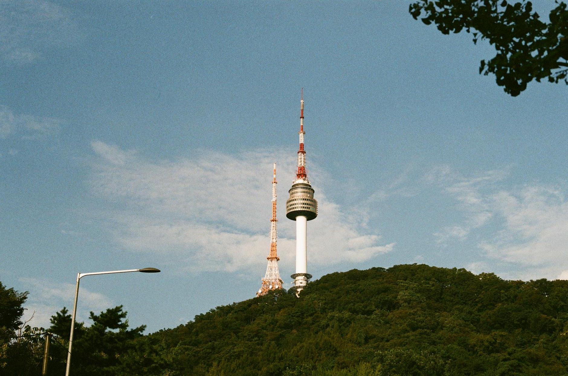 Low Angle Shot of N Seoul Tower