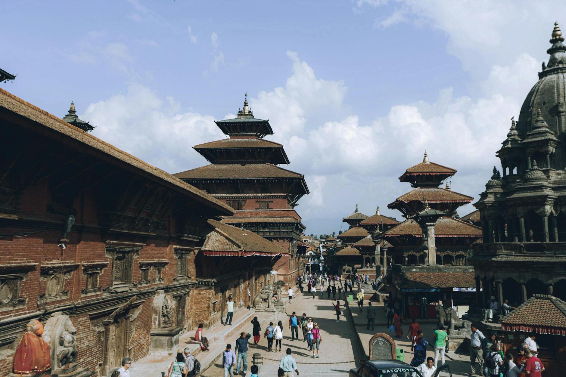 Buildings in Patan Durbar Square in Lalitpur, Nepal