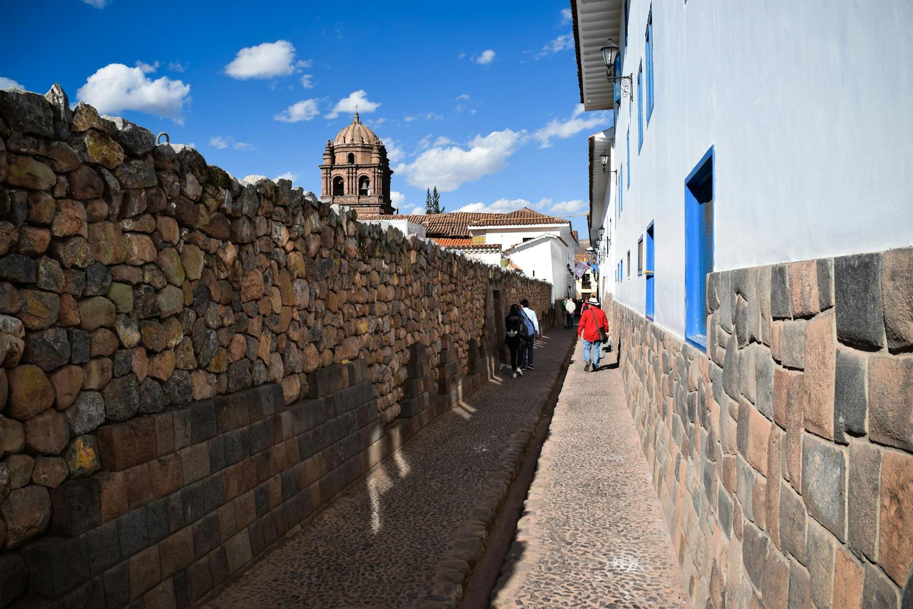 Narrow Alley in Cusco in Peru