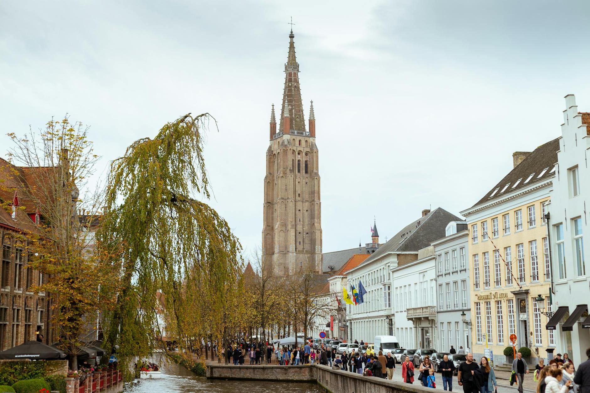 The Church of Our Lady of Bruges in Belgium