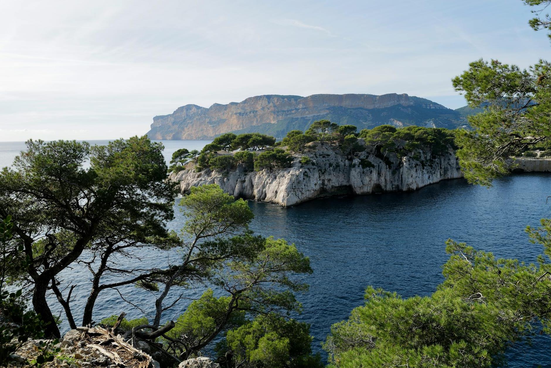 An Aerial Photography of Calanques National Park