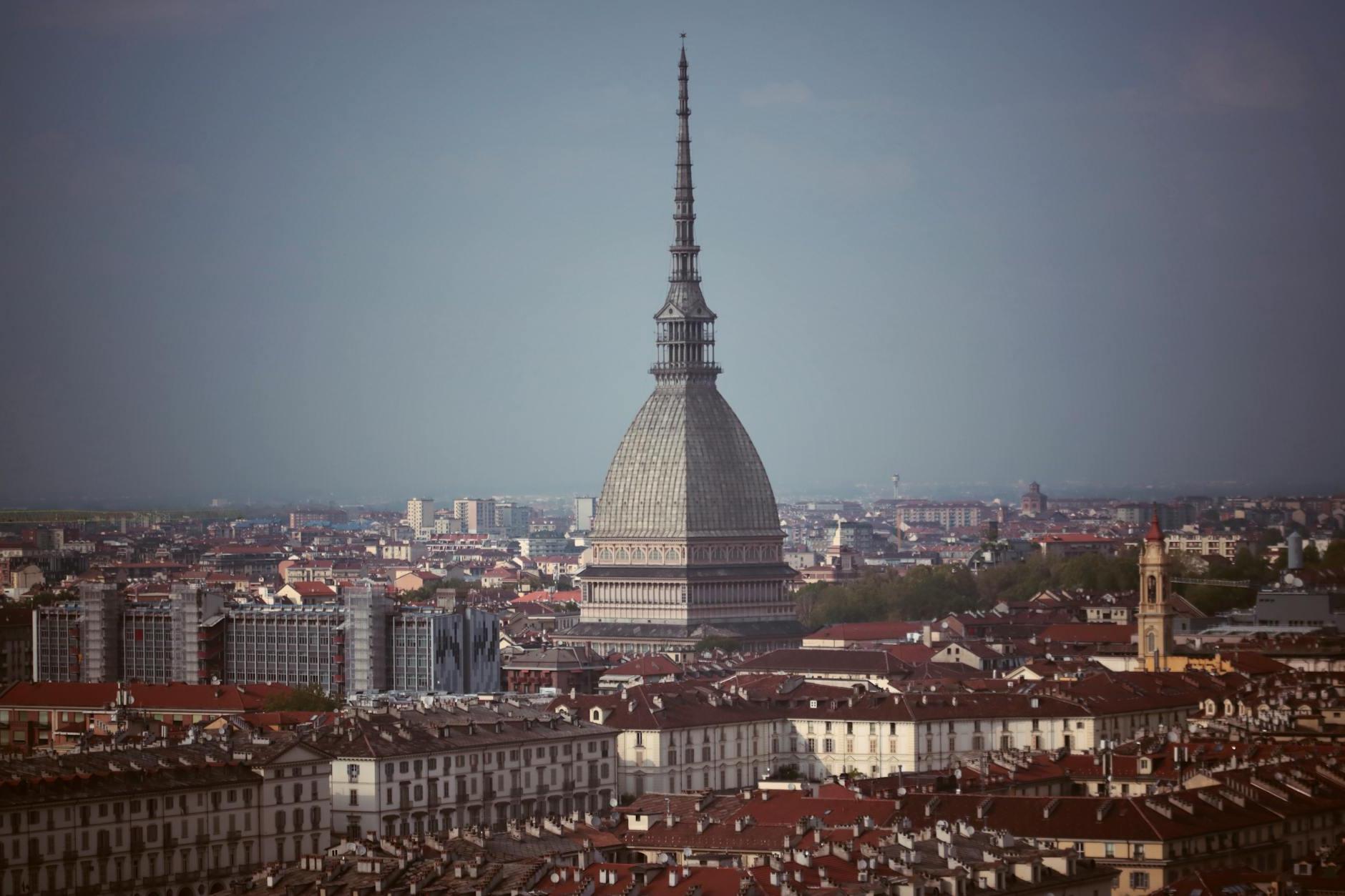 Dome of Mole Antonelliana in Turin, Italy