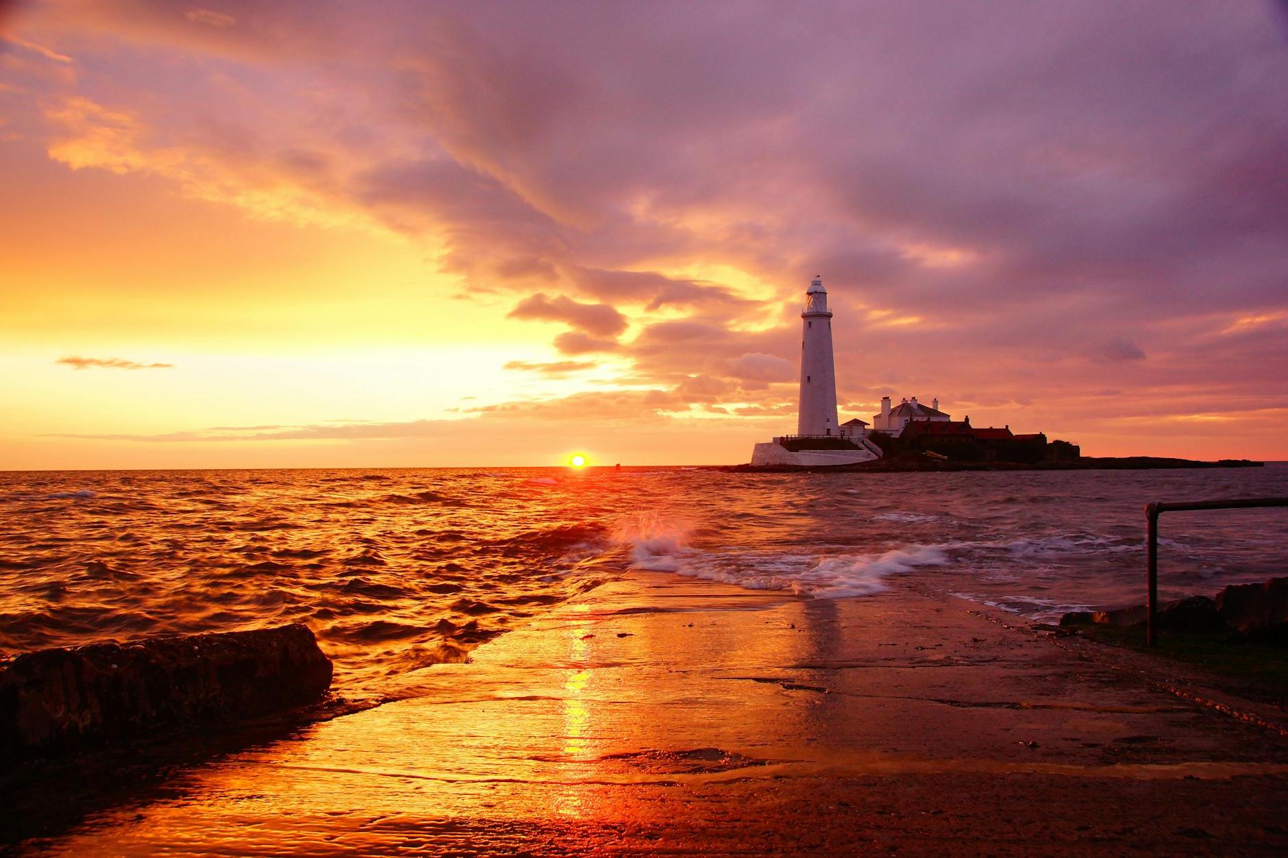 Lighthouse During Sunset