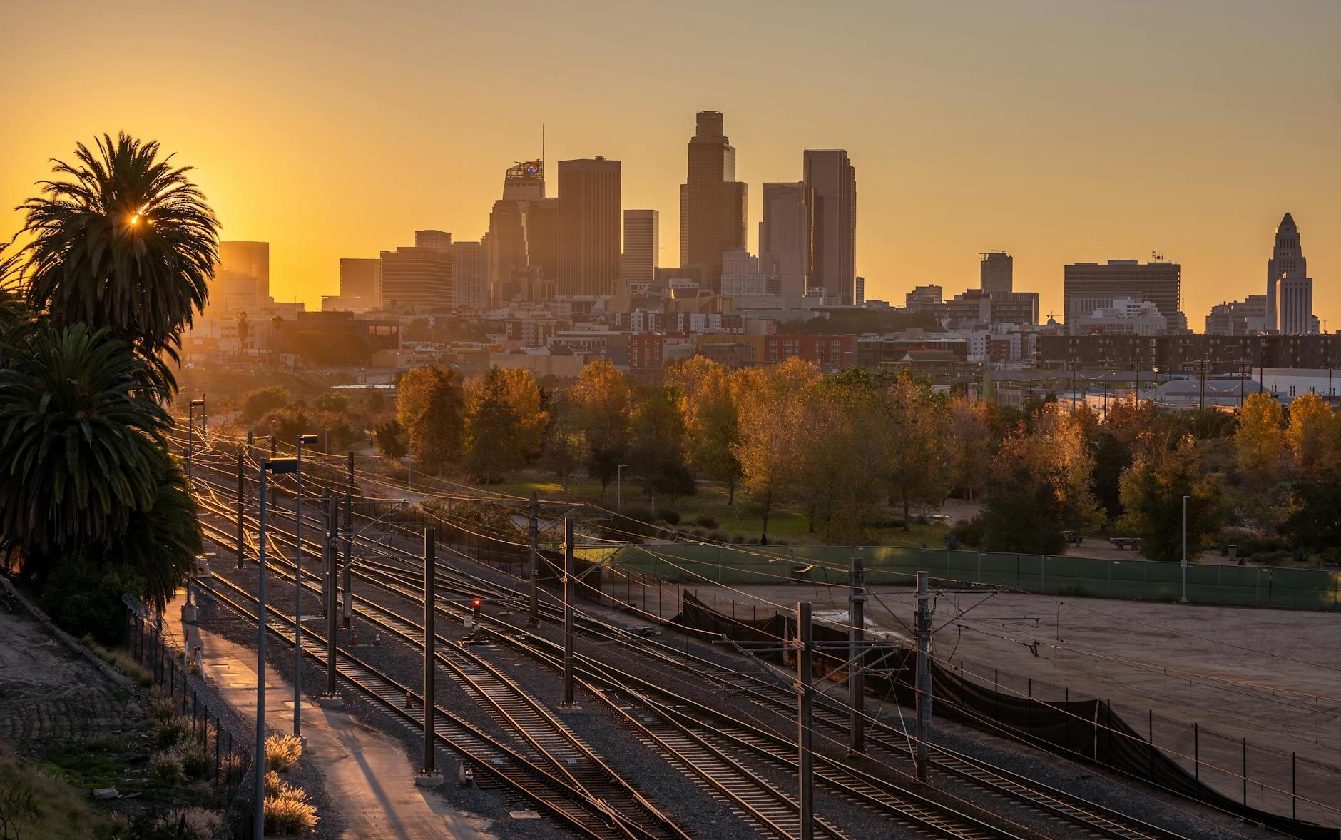 City Buildings During Sunset