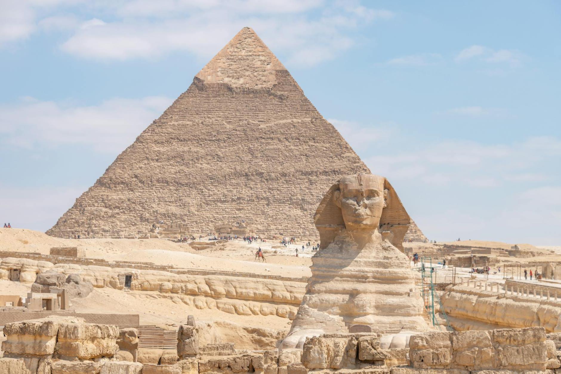 The Great Sphinx of Giza and the Pyramid of Khafre