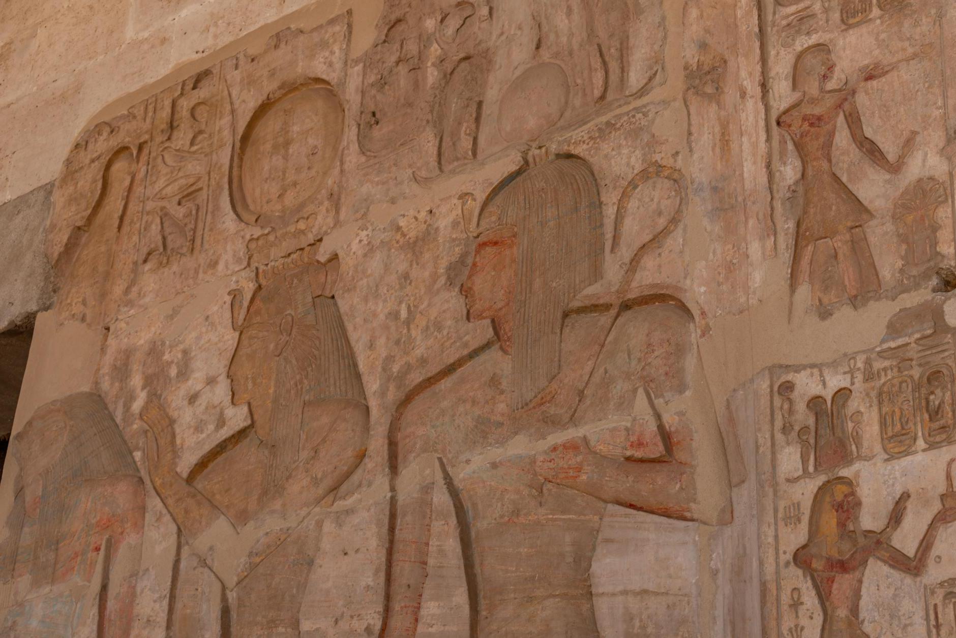 Ancient Egyptian Symbols on the Wall 