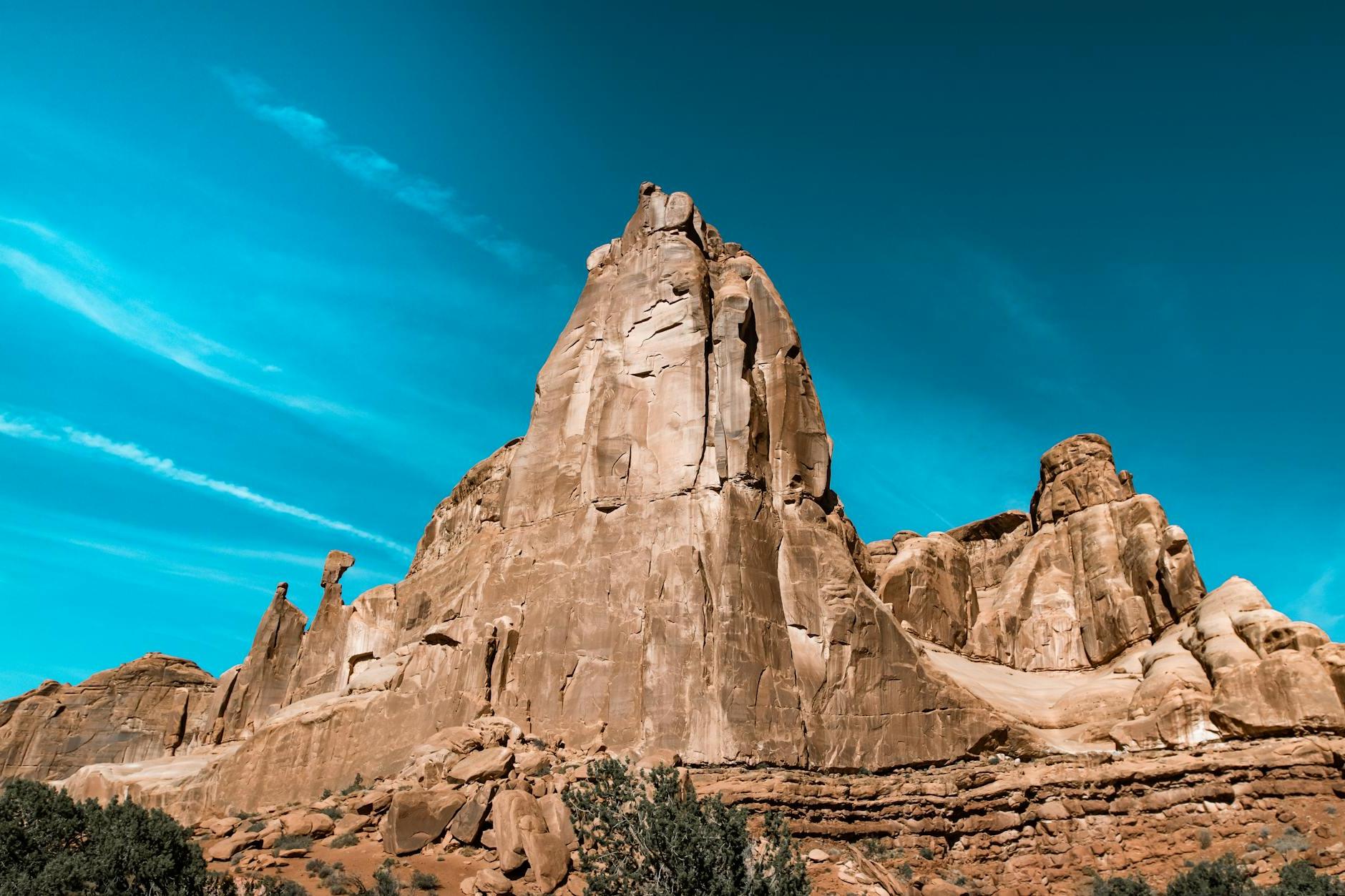 Rock Formation in a National Park, Moab, Utah, USA