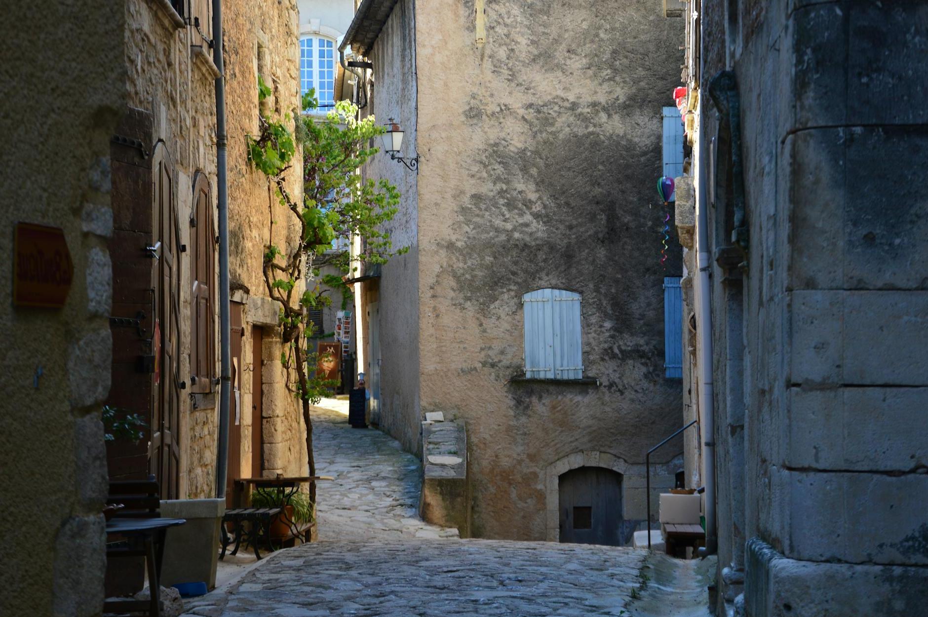 Paved Narrow Streets in Old Town