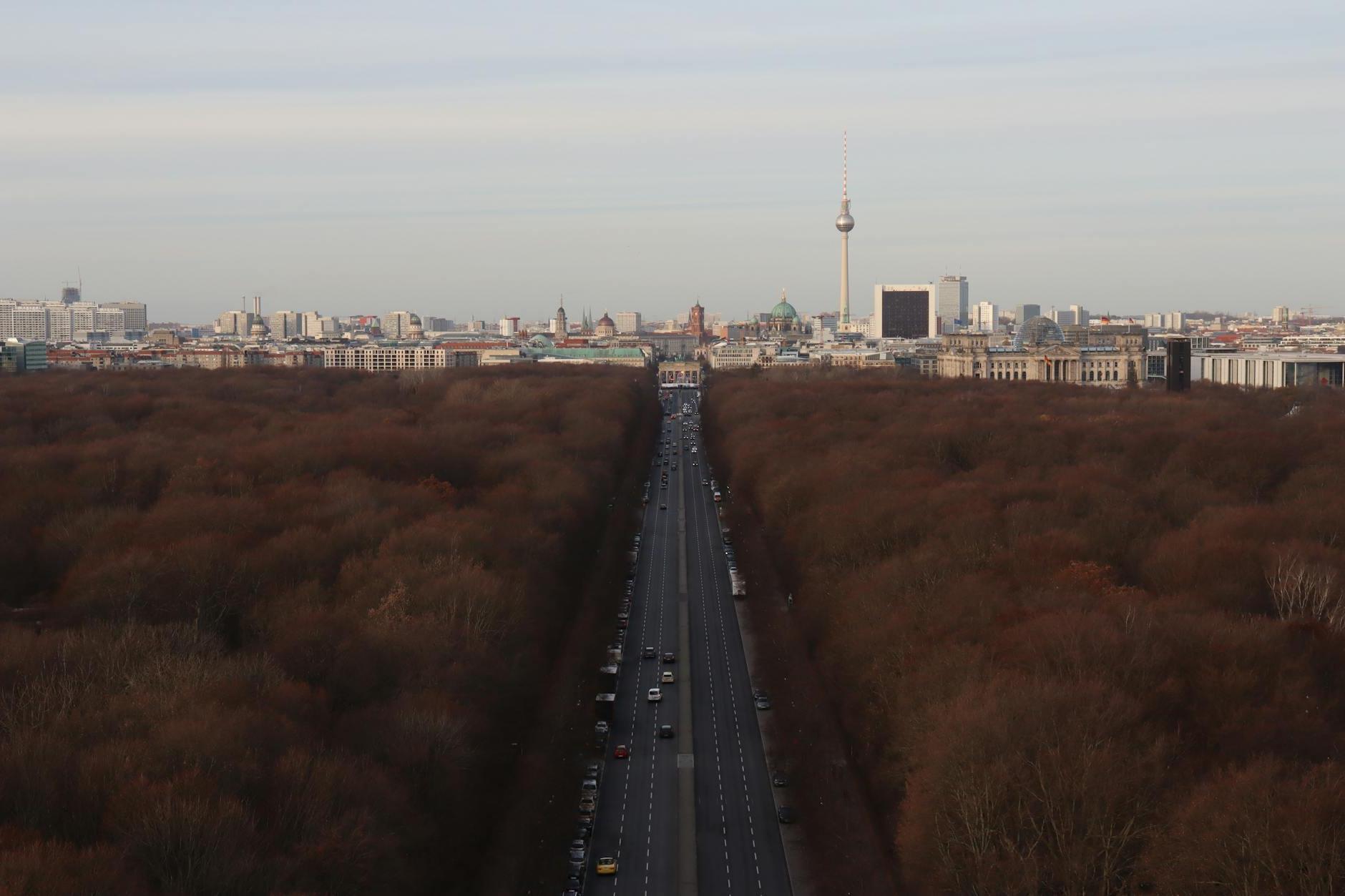 Panorama of the Tiergarten, Berlin, Germany 