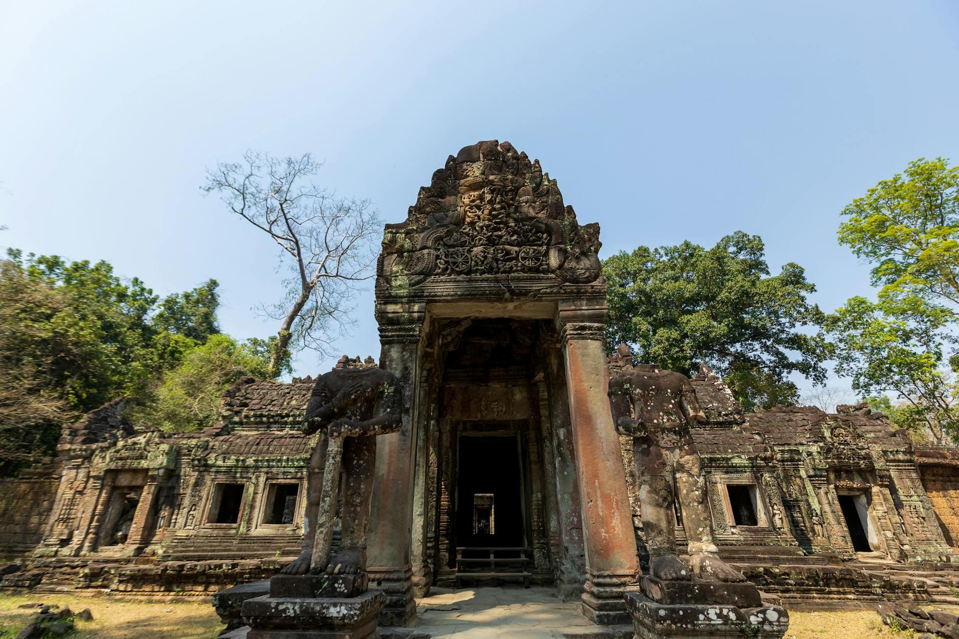 Preah Khan Temple at the Angkor Wat Complex at Siem Reap, Cambodia