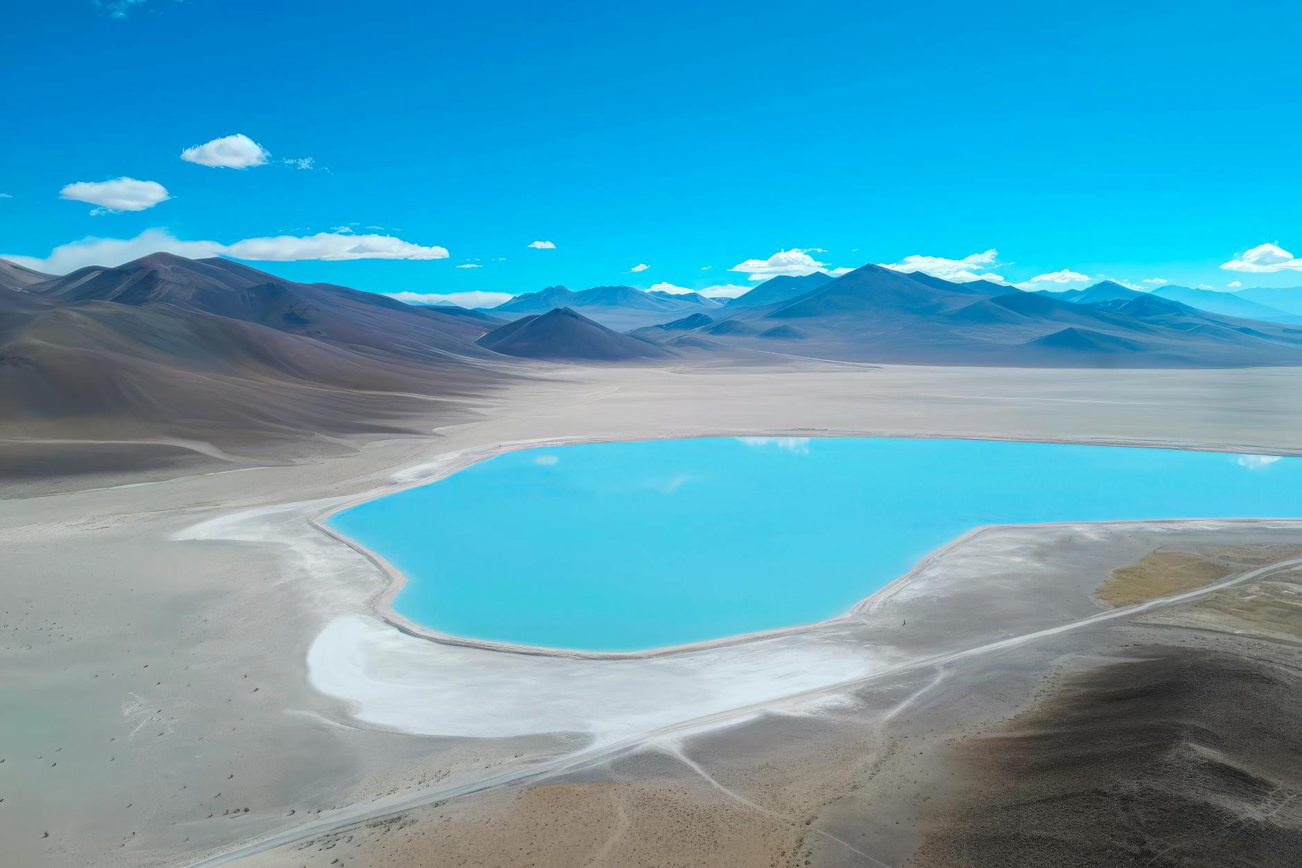 Lake on Atacama Desert in Chile