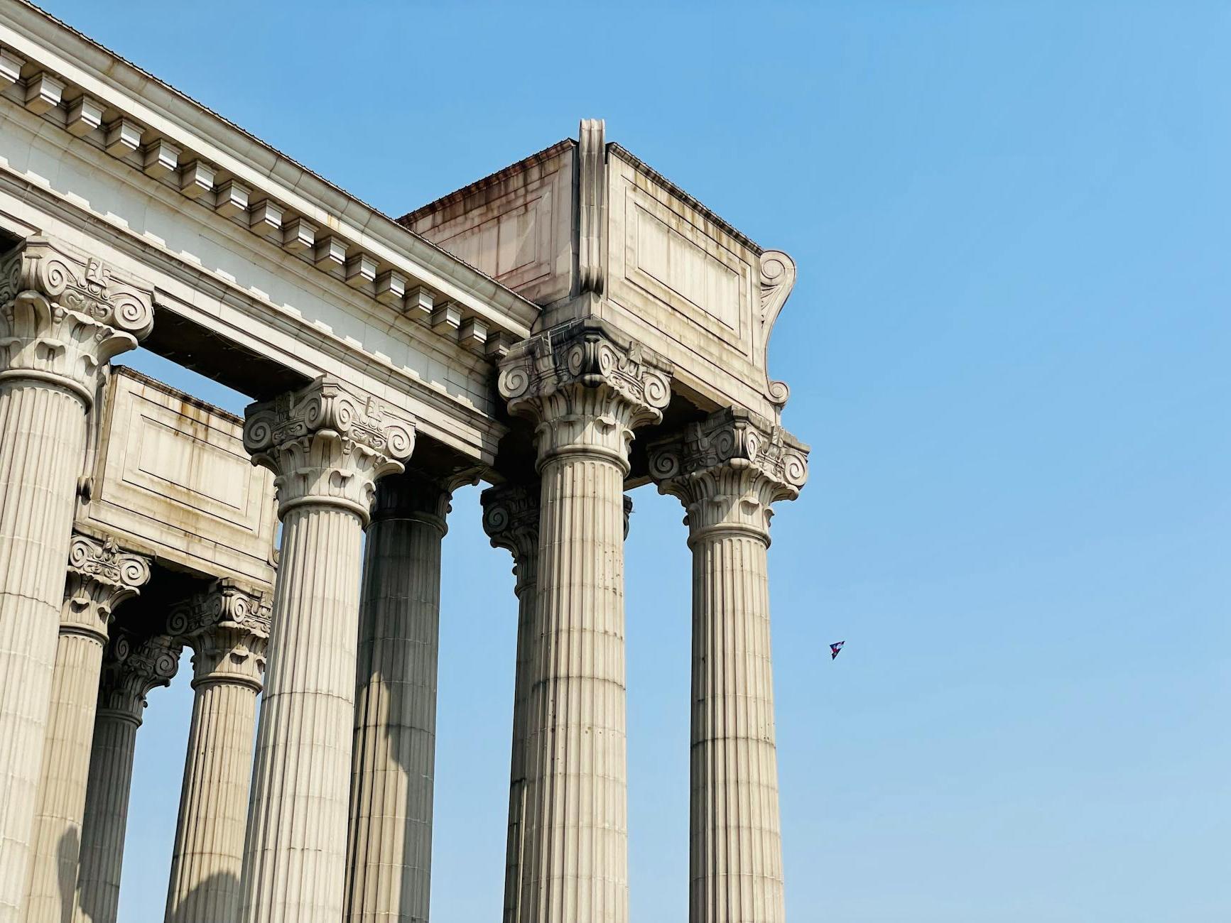 Photo of Ruins of the Temple of Olympian Zeus in Athens, Greece