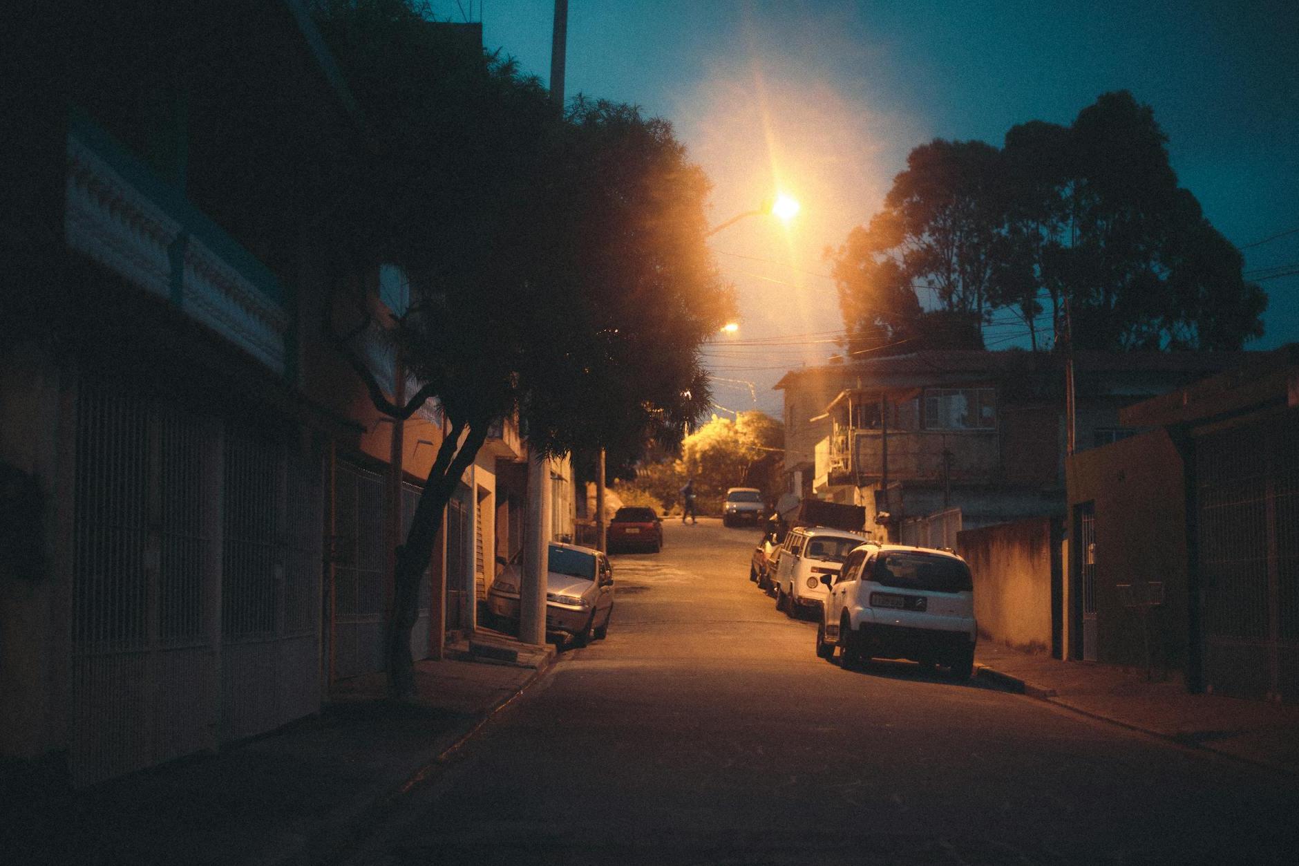 Several Cars Parked on Street