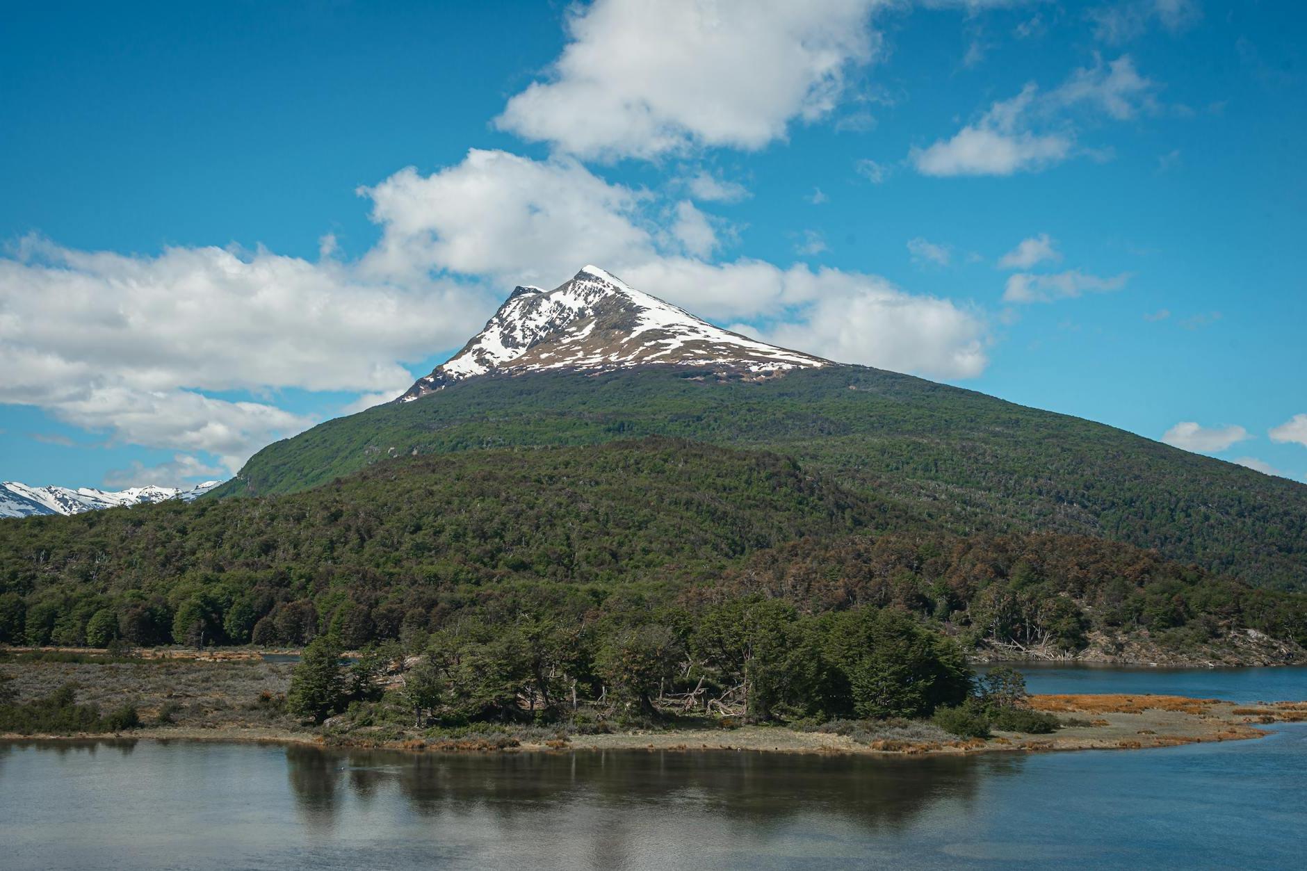 Mountain in Tierra del Fuego National Park in Argentina