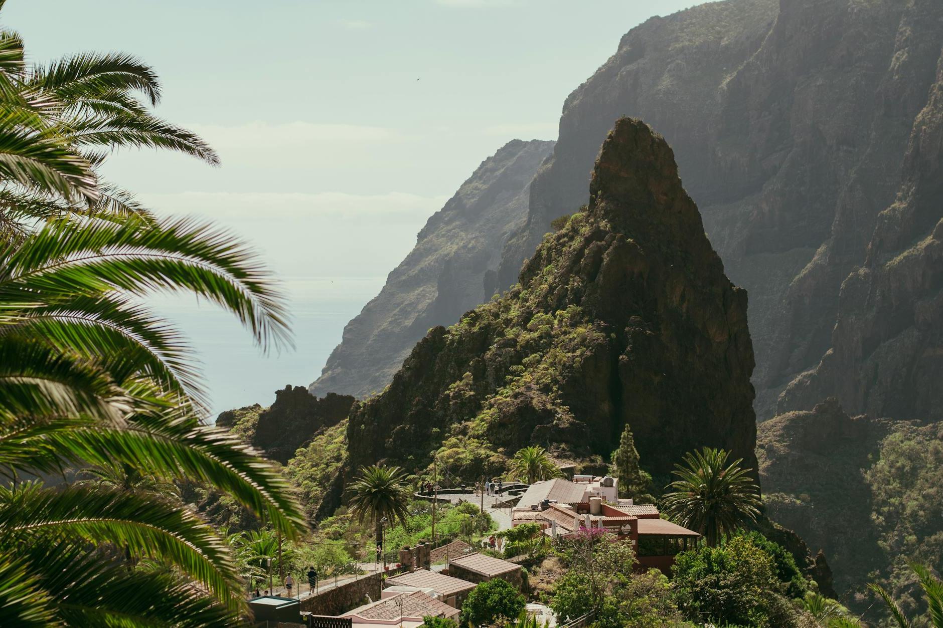 View of Canyon Masca on Tenerife, Canary Islands, Spain