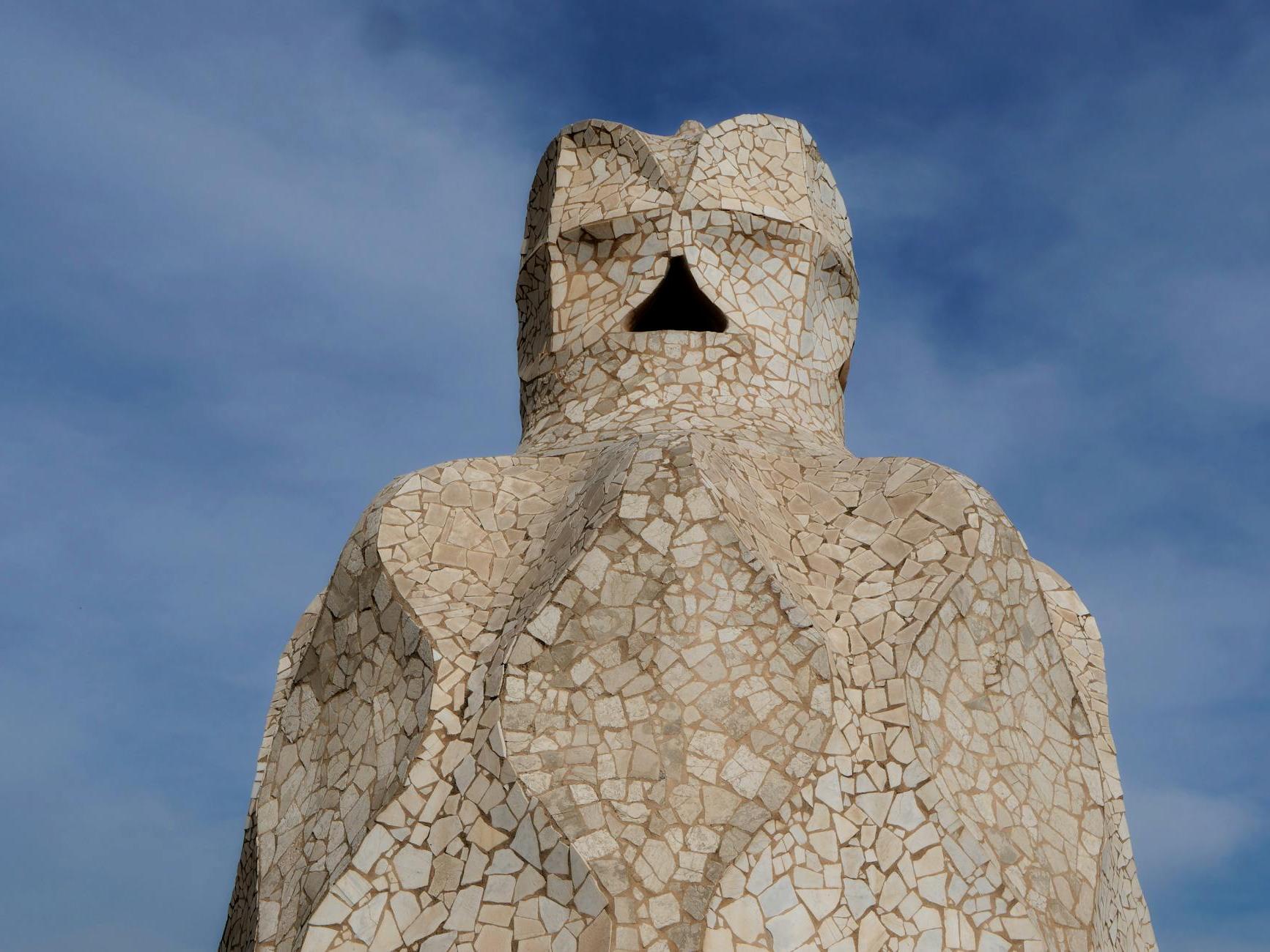 Close-up of Casa Mila Roof, La Pedrera, Barcelona, Spain