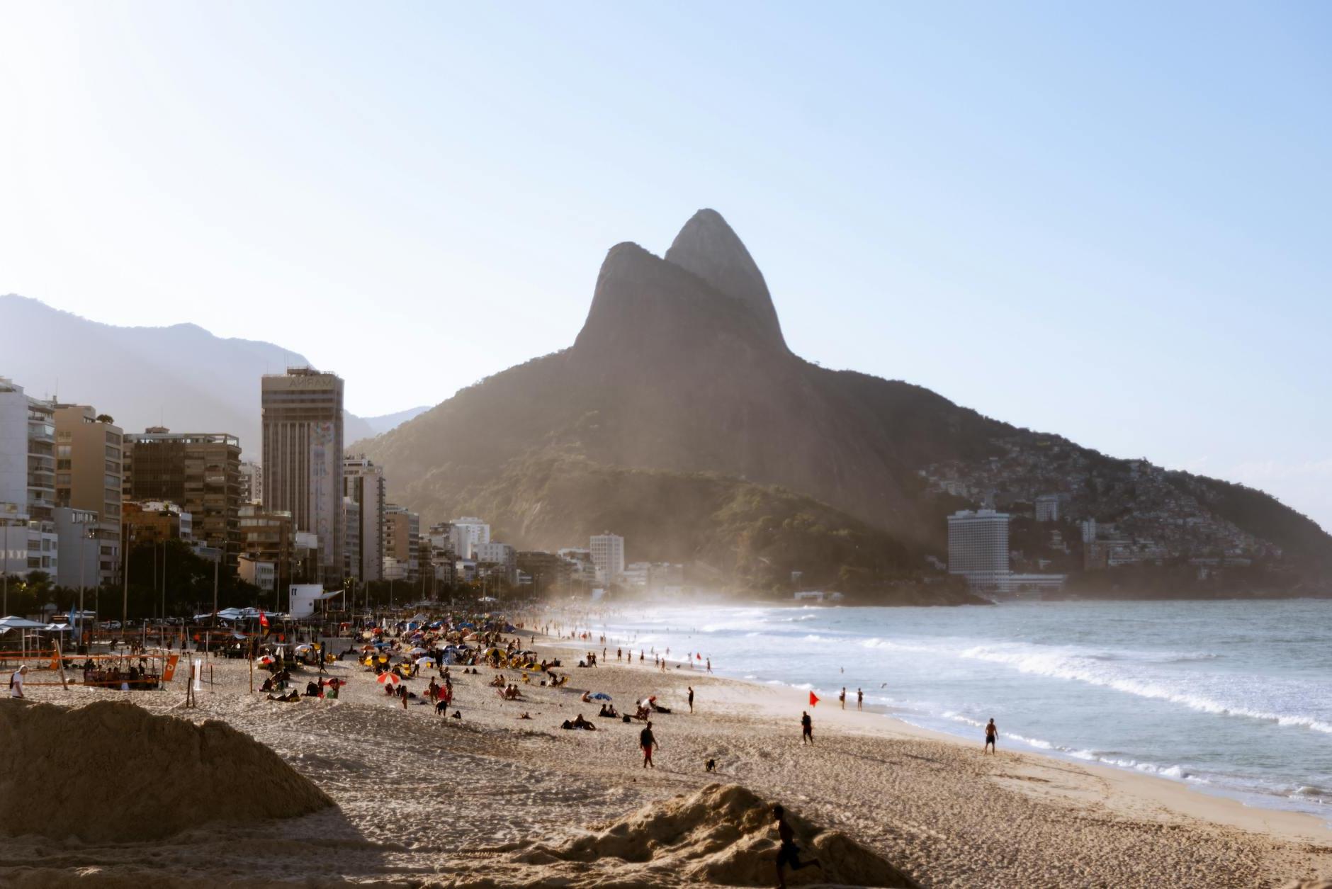 View of the Ipanema Beach, Rio de Janeiro, Brazil 