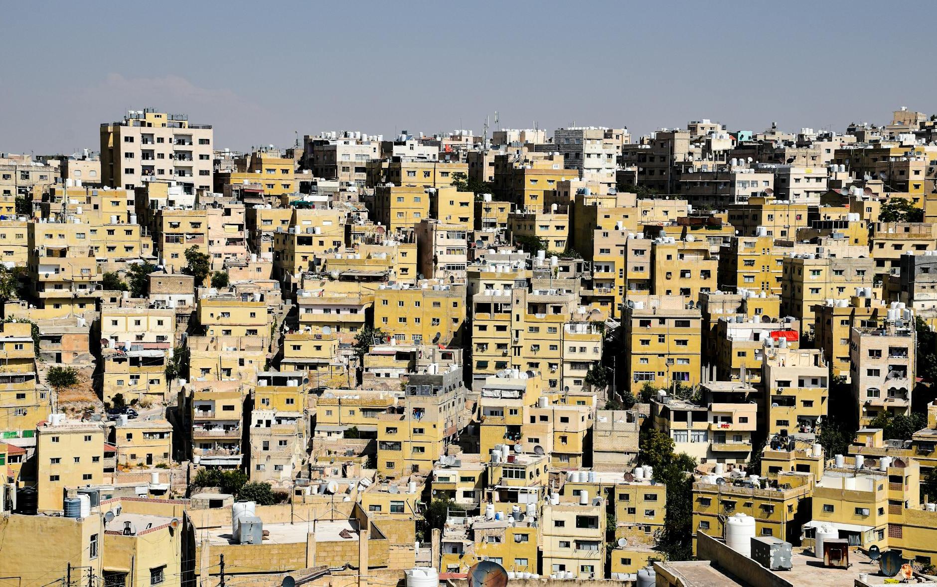 Residential Area of Amman on a Hillside