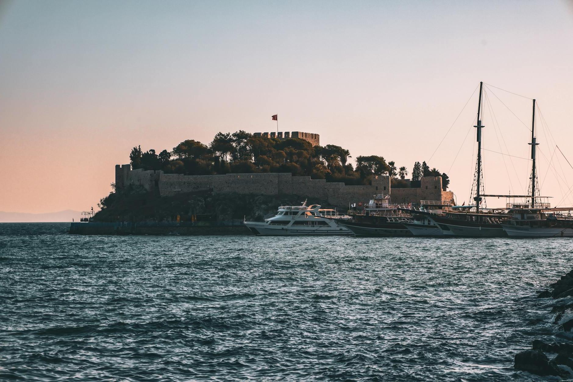 Kusadasi Castle at Sunset