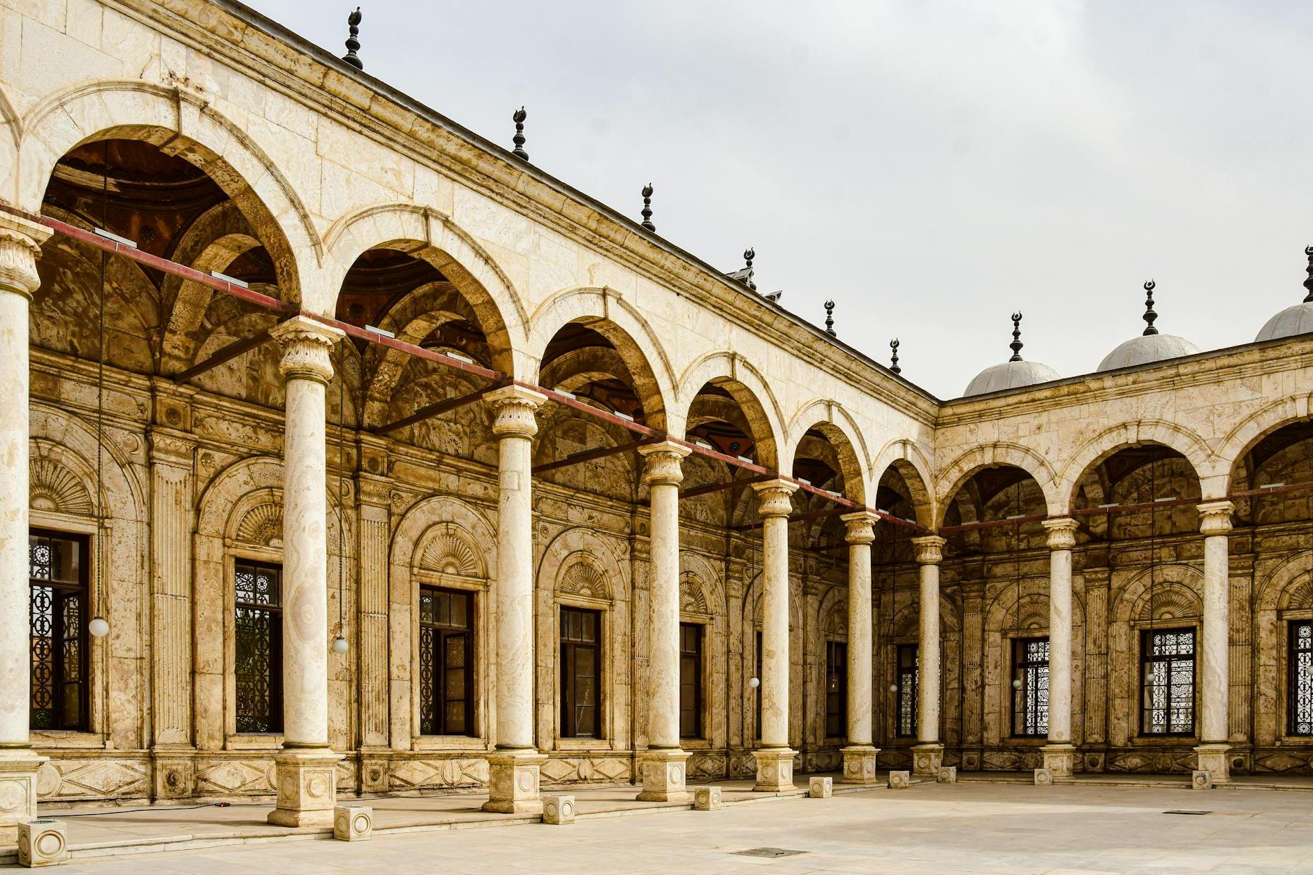 Colonnade of the Mosque of Muhammad Ali Courtyard