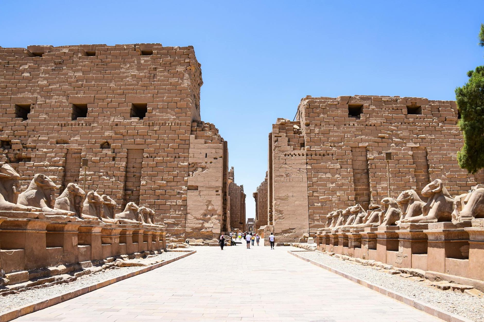 View of the Karnak Temple, Luxor, Egypt 