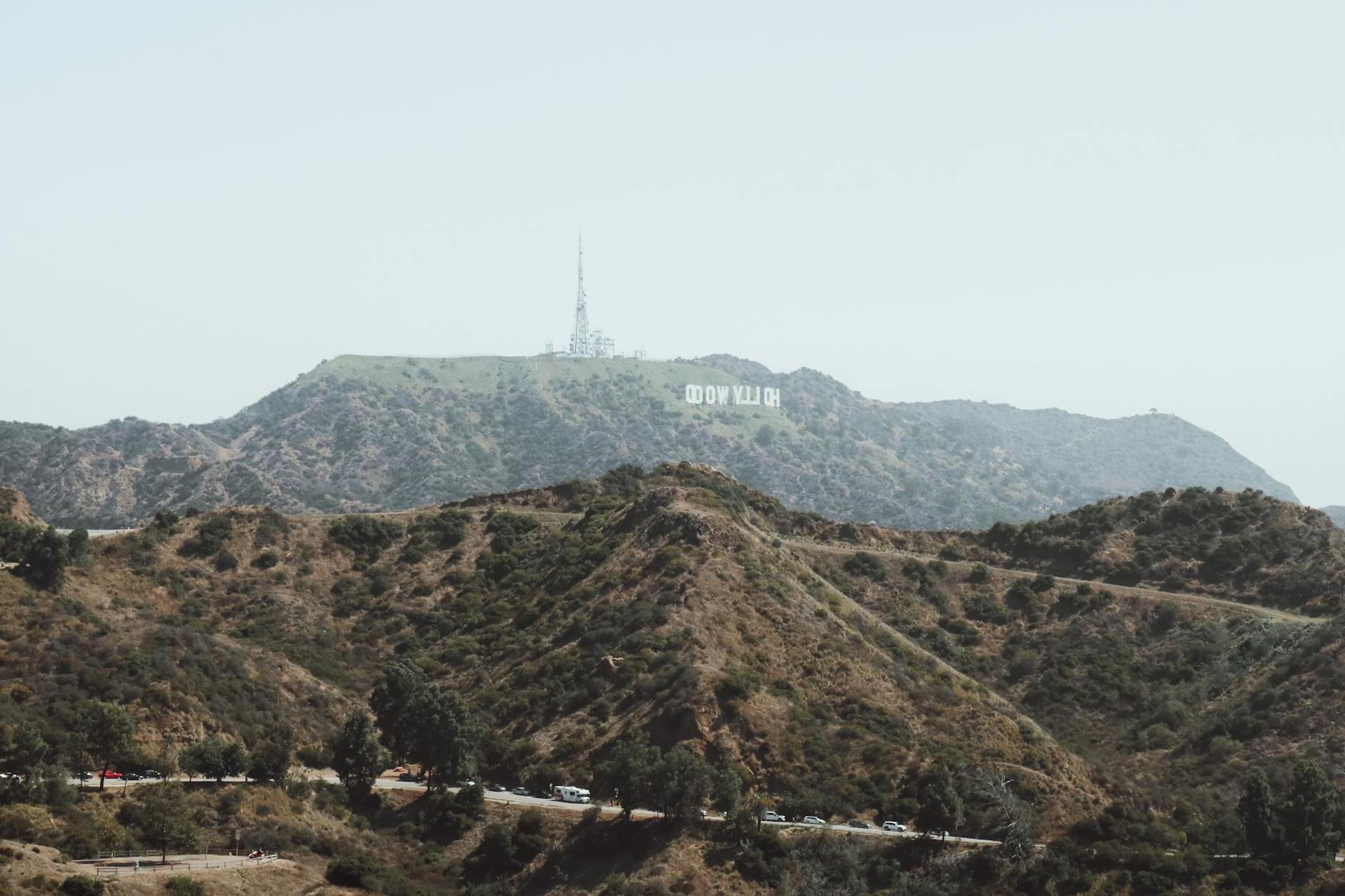 Griffith Park with the Famous Hollywood Sign on Mount Lee