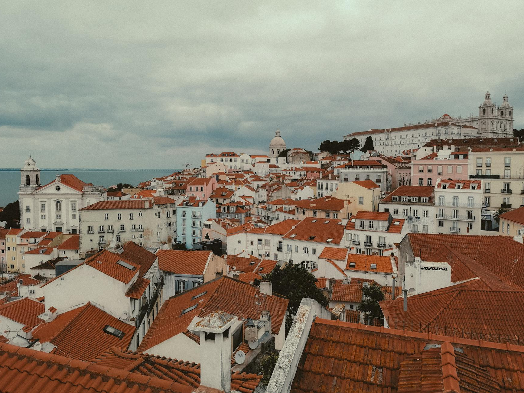 Viewpoint in Lisbon, Portugal