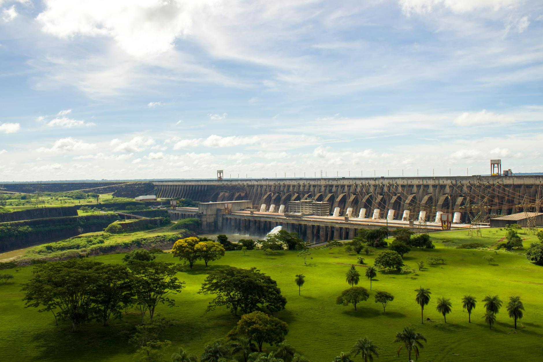 Dam on River, Itaipu Dam, Parana, Paraguay