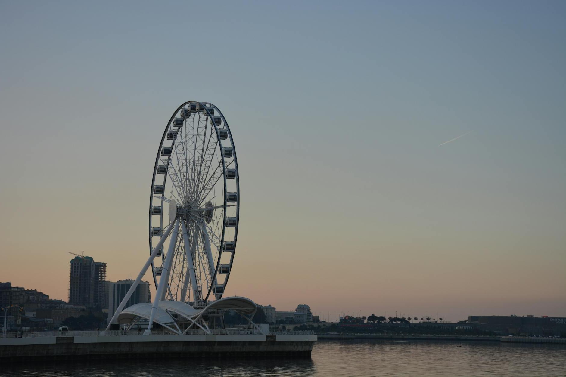 Baku Eye Ferris Wheel at Dusk