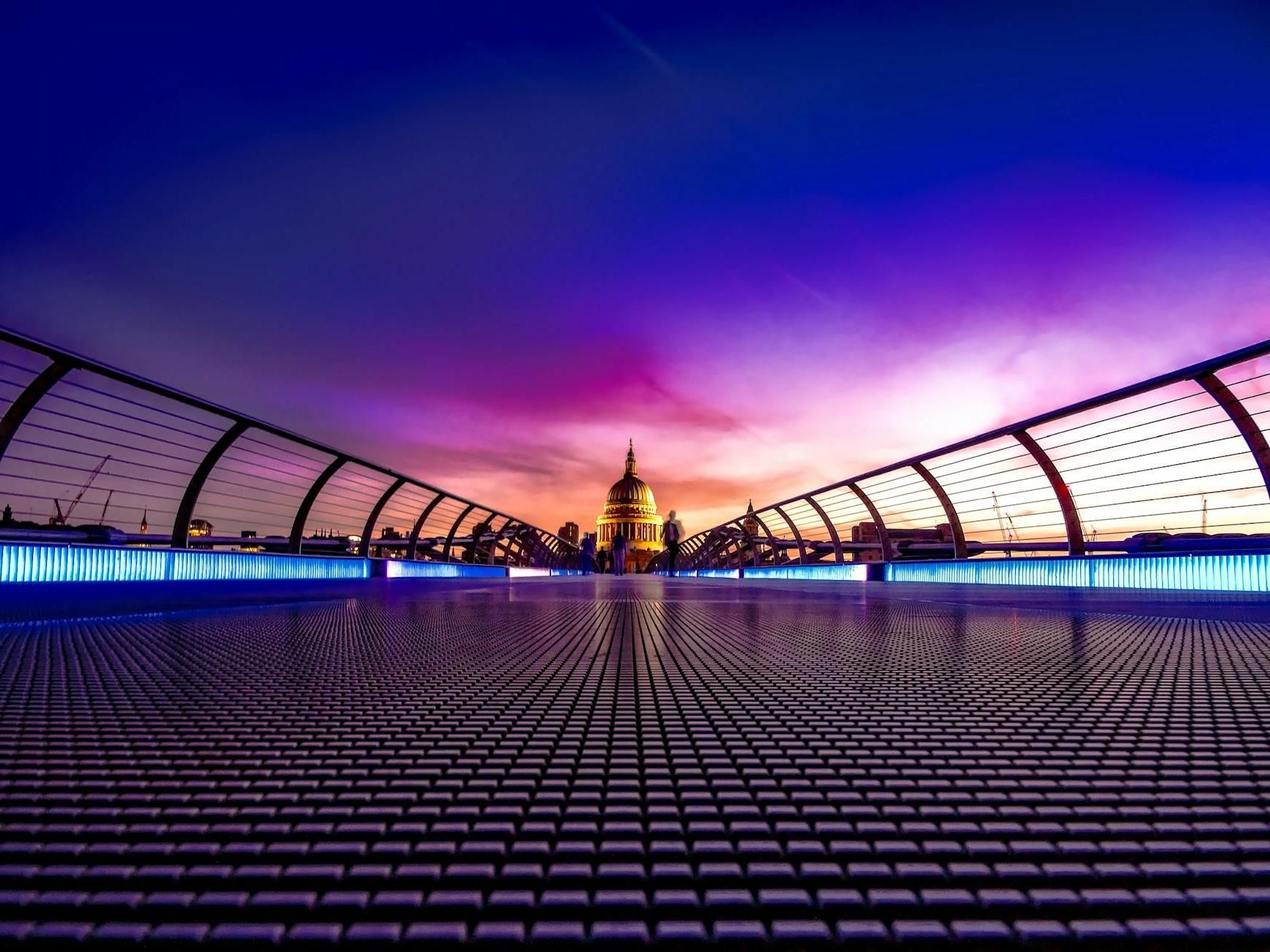 Purple Foot Bridge