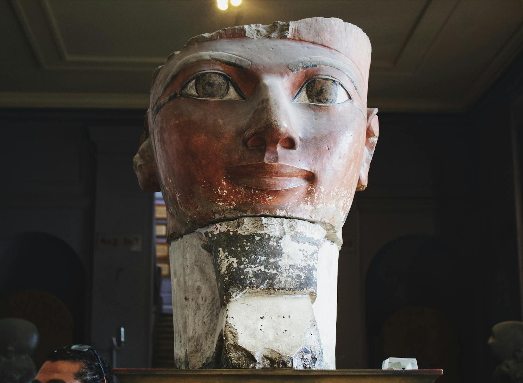 Musée Égyptien Du Caire Statue Inside Museum