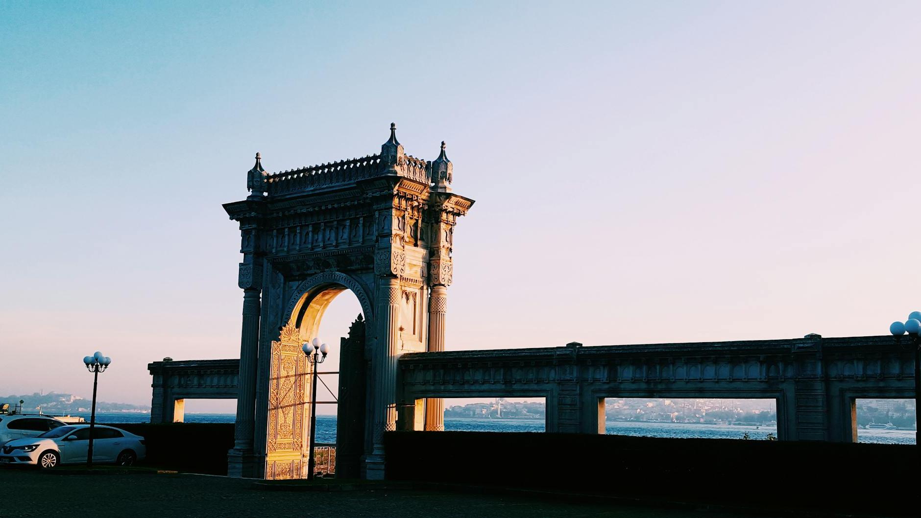 Beige Concrete Arch