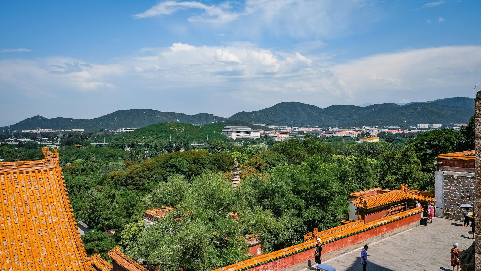 Temple Near Trees on Hill