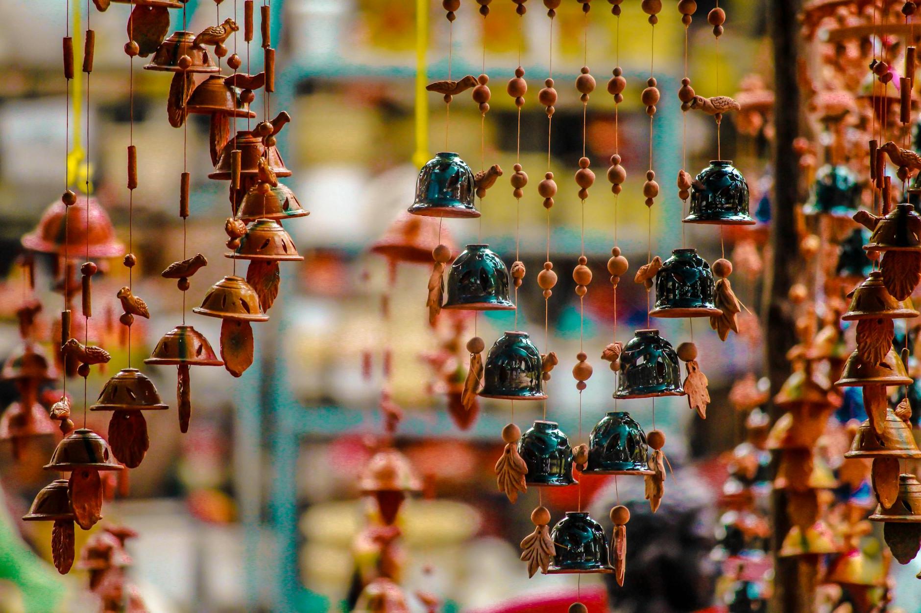 Ornaments Hanging for Sale in Market