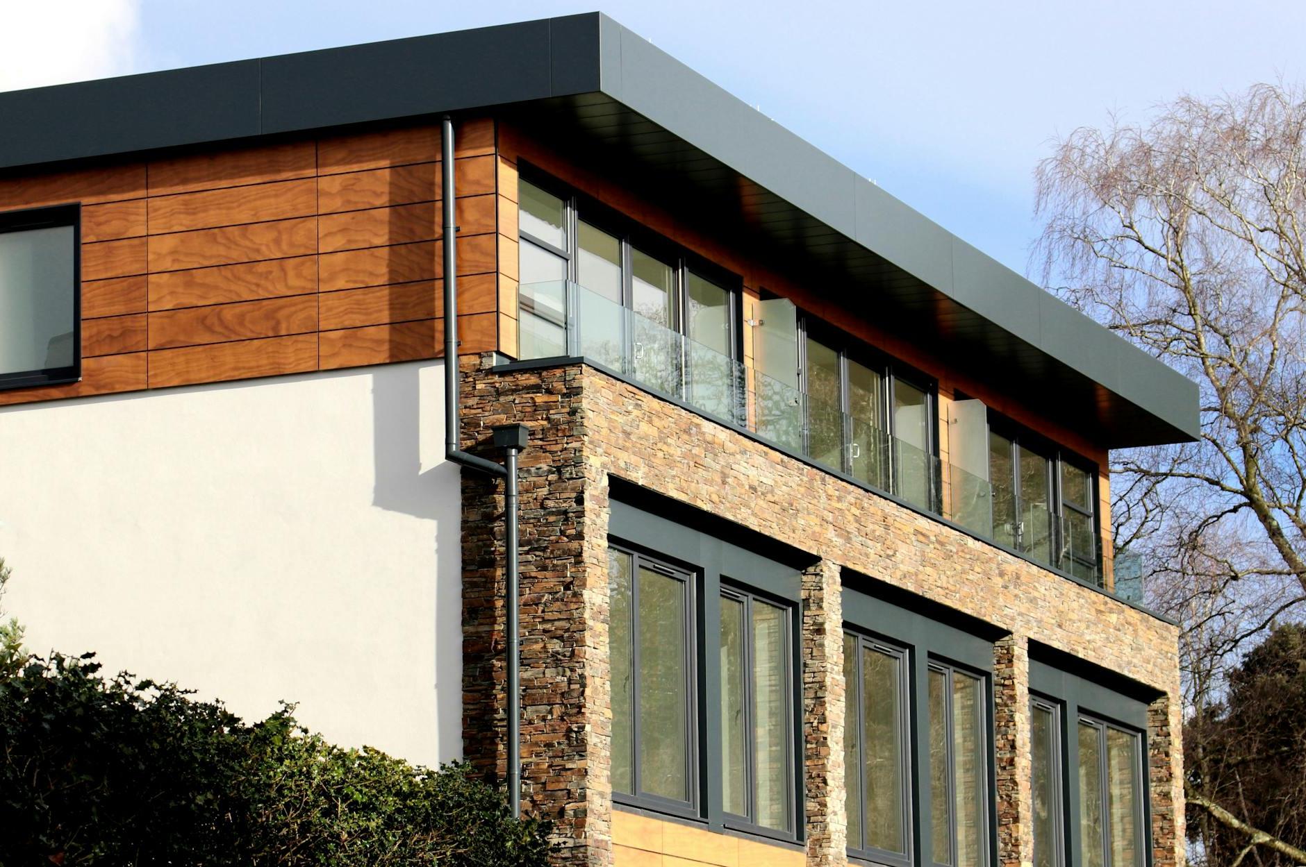 Facade of Modern Building Against Clear Sky