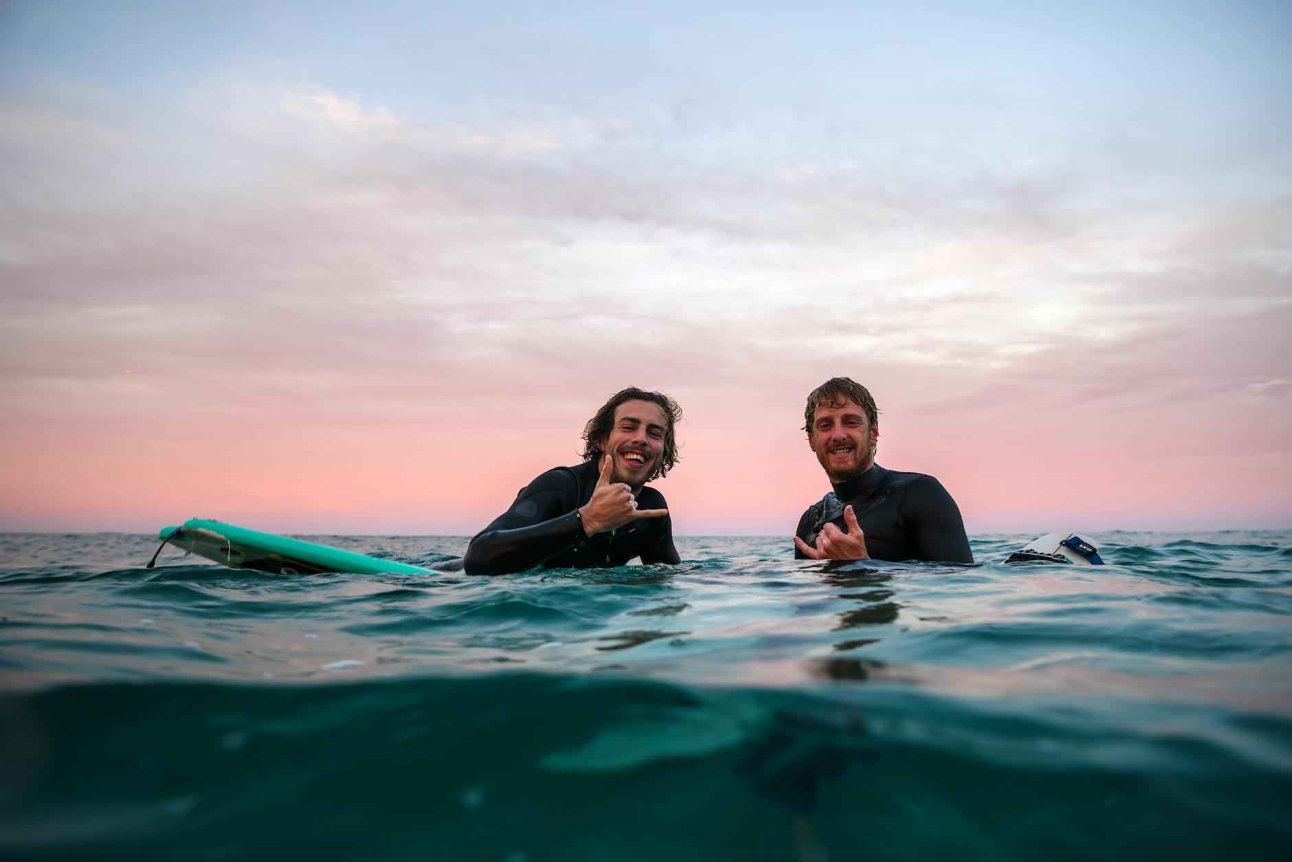 Two Men in Water