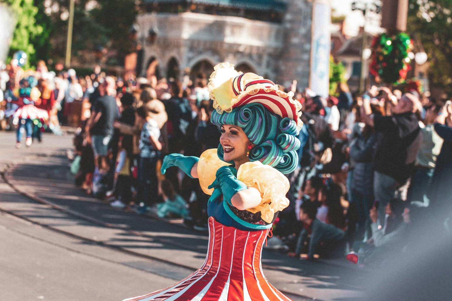 Crowd of People Watching Woman Performing