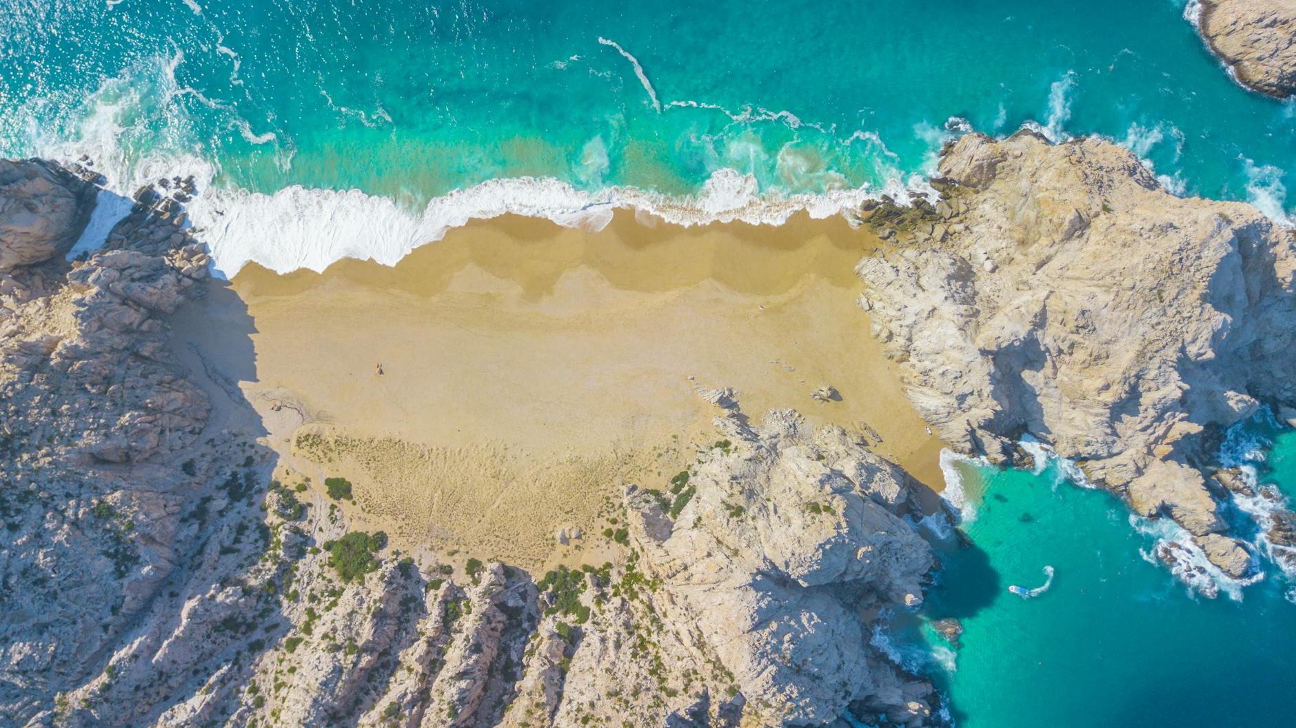 Aerial Shot Of Beach