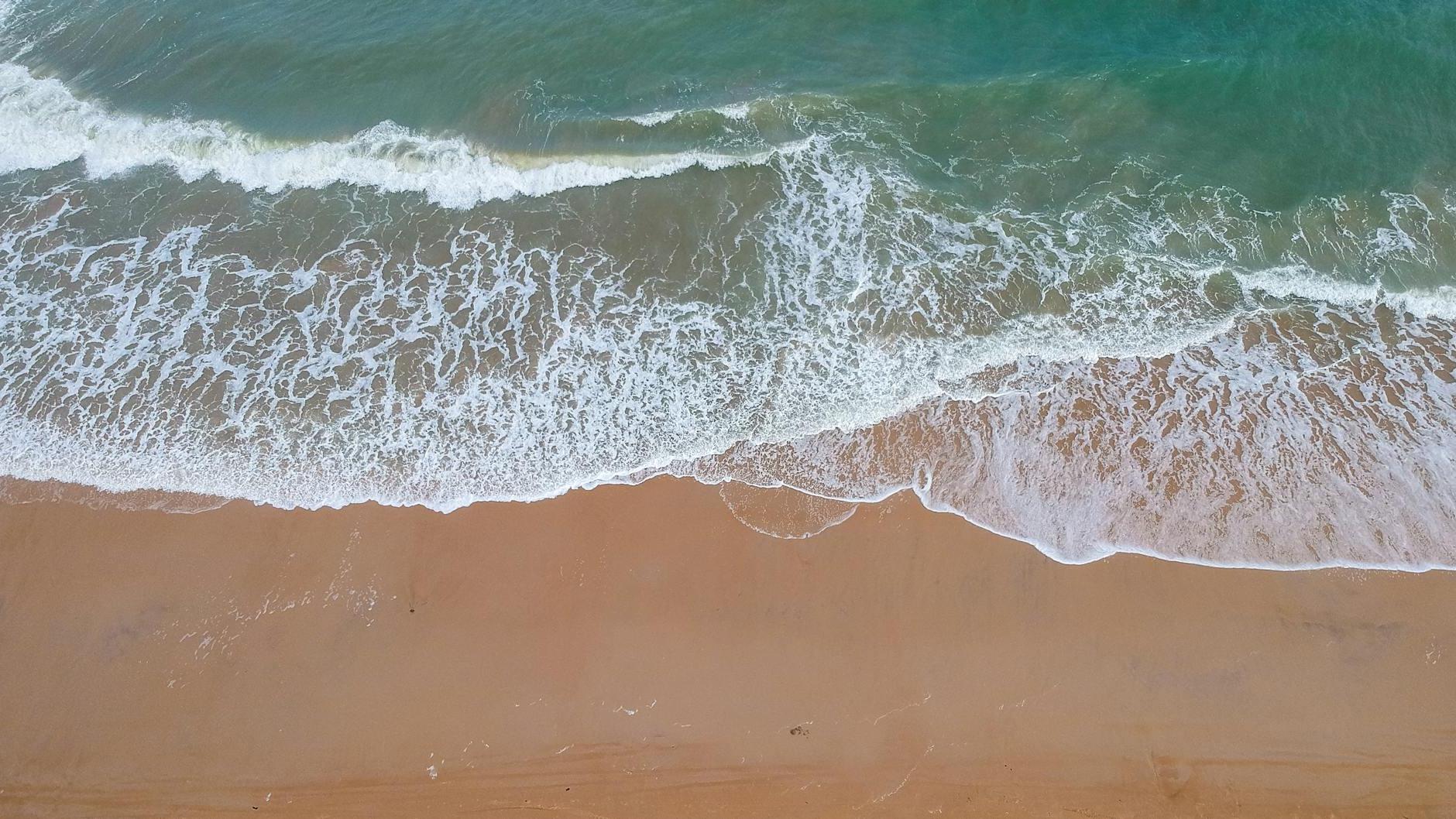 Sea Waves Crashing on Shore